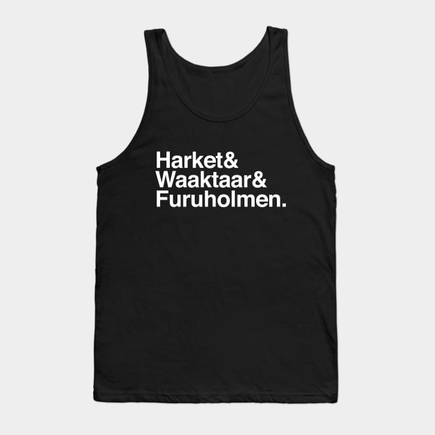 A-Ha Names List Design Tank Top by DankFutura